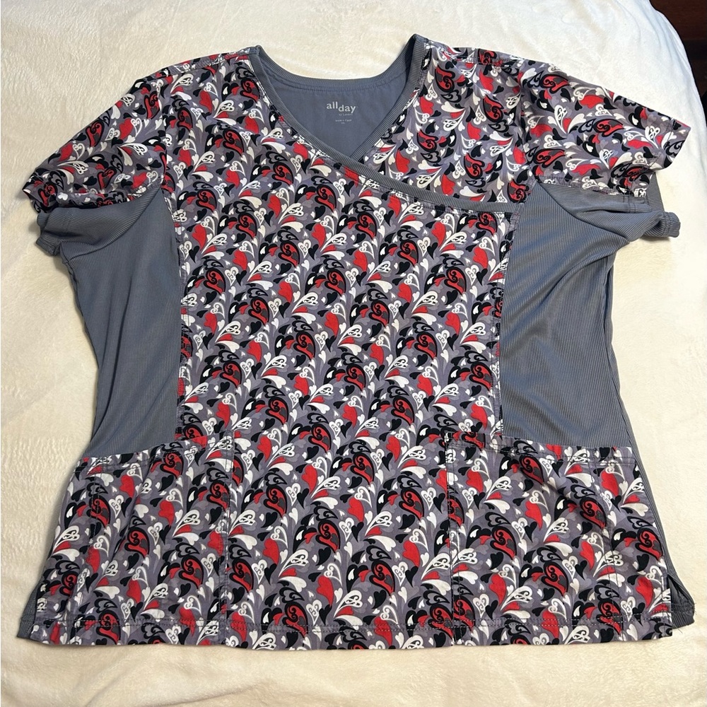 Barely worn 3XL Medical Scrub Top by All Day by Landau